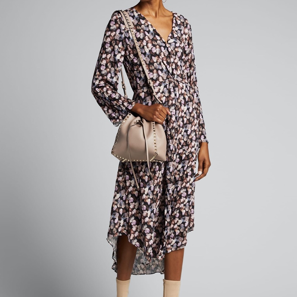 Vince Micro painted Floral twist dress